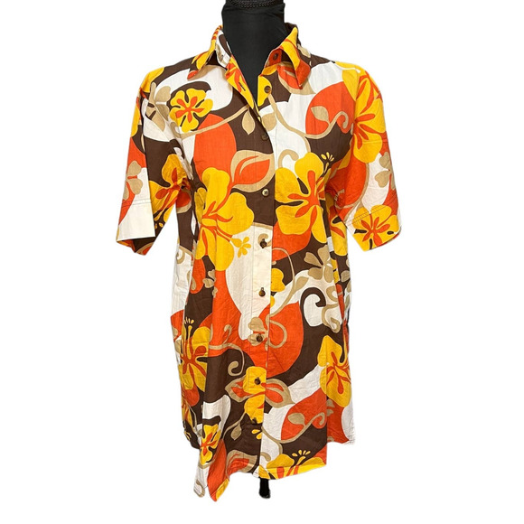 NWT Faithful the Brand Tropicana Shirt Dress in Ulani Floral Print, Size 4 - Picture 1 of 6